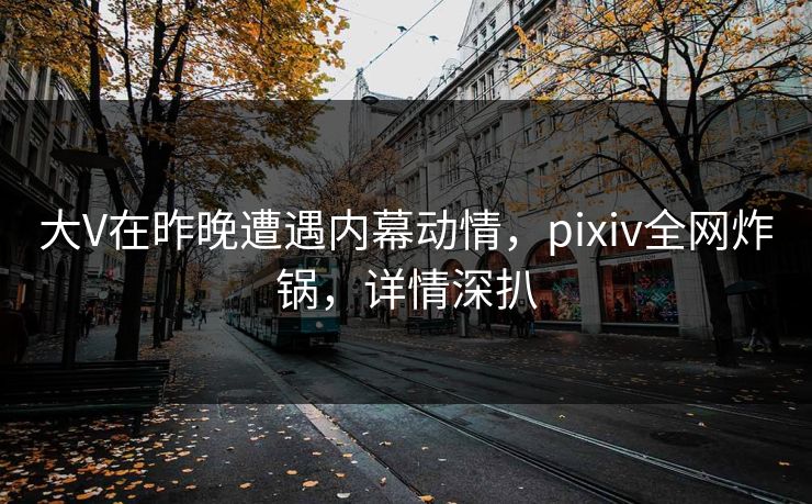 大V在昨晚遭遇内幕动情，pixiv全网炸锅，详情深扒